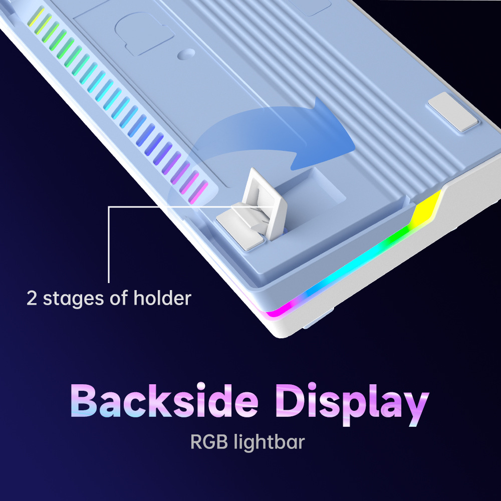 AG98 Mechanical Keyboard — Gasket Mount, Mixed-Color Lighting, Full Hot-Swappable Keys — Wired Gaming PC Peripheral & Esports Keyboard 6