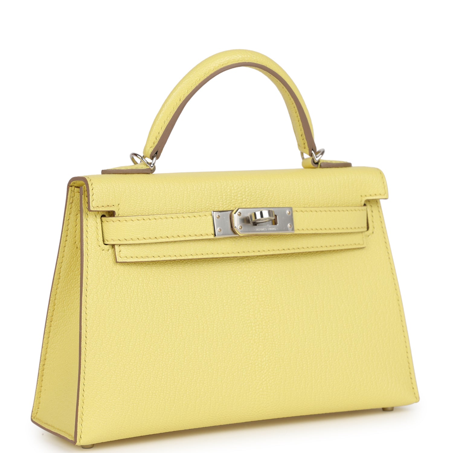 Kelly Sellier 20 Limoncello Chevre Palladium Hardware