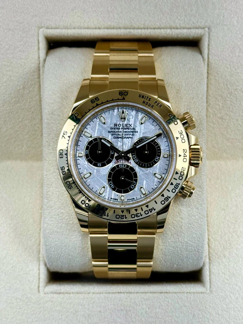 【Super Clone】Rolex Daytona 40mm 116508 Yellow Gold Meteorite Dia!