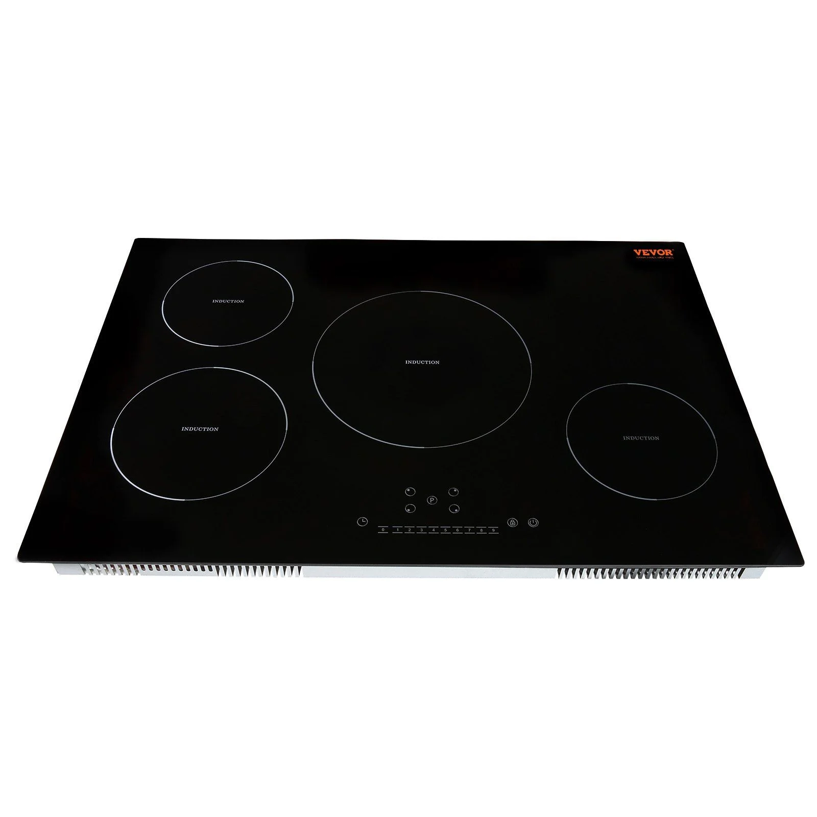 HCY Electric Cooktop, 4 Burners, 30'' Induction Stove Top, Built-in Magnetic Cooktop 7500W, 9 Heating Level Multifunctional Burner, LED Touch Screen with Child Lock & Over-Temperature Protection