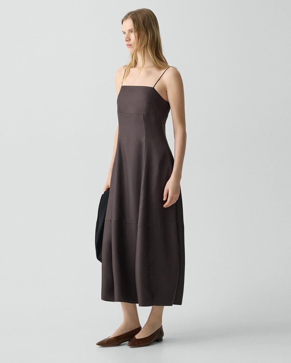 Parachute Dress in Mod Silk Twill