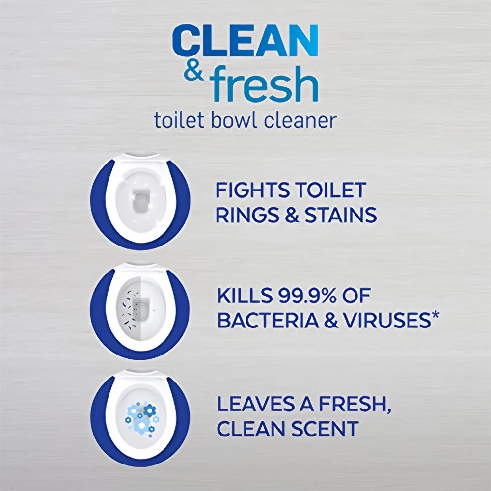 Lysol Toilet Bowl Cleaner Gel Forest Rain Scent 24 oz (Pack of 32)