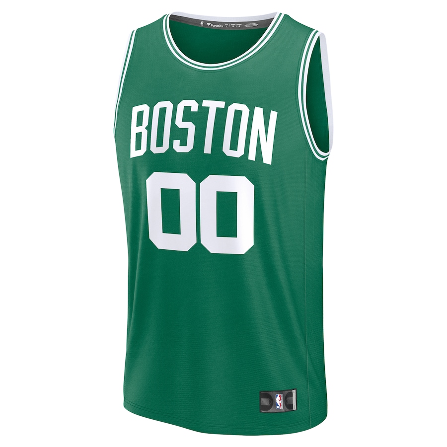 Youth Boston Celtics Fanatics Kelly Green Custom Fast Break Jersey - Icon Edition