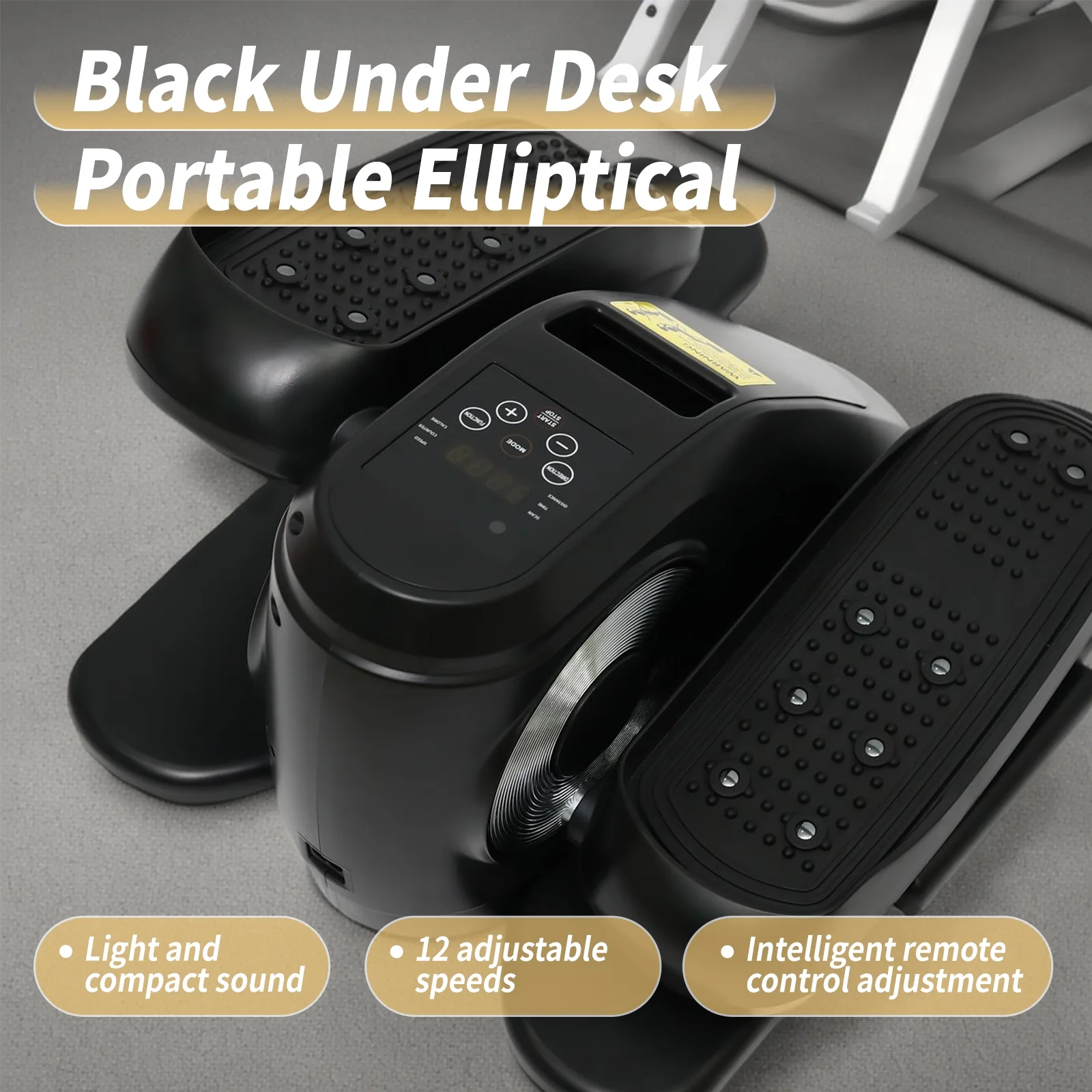 CATGOOD Under Desk Elliptical, Electric Seated Foot & Leg Pedal Exerciser While Sitting for Seniors