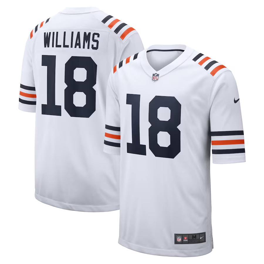 Men's Chicago Bears Caleb Williams Nike 2024 NFL Draft First Round Pick Player Game Jersey