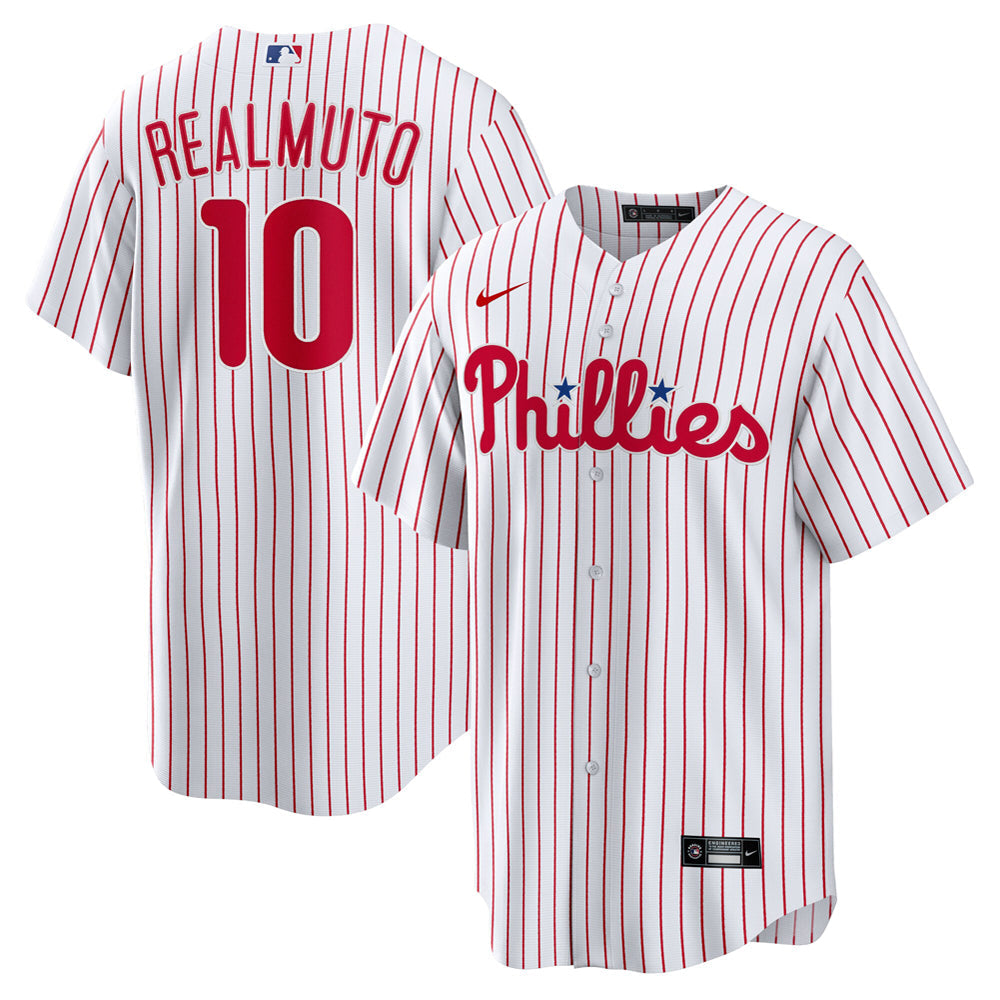 Men's Philadelphia Phillies JT Realmuto Home Player Name Jersey - White