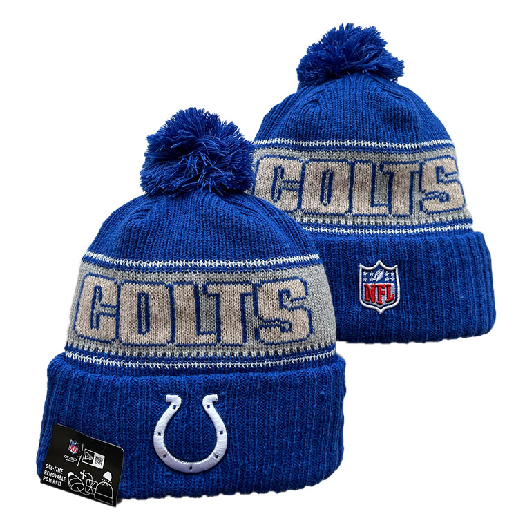 Indianapolis Colts Cuffed Knit Hat with Pom