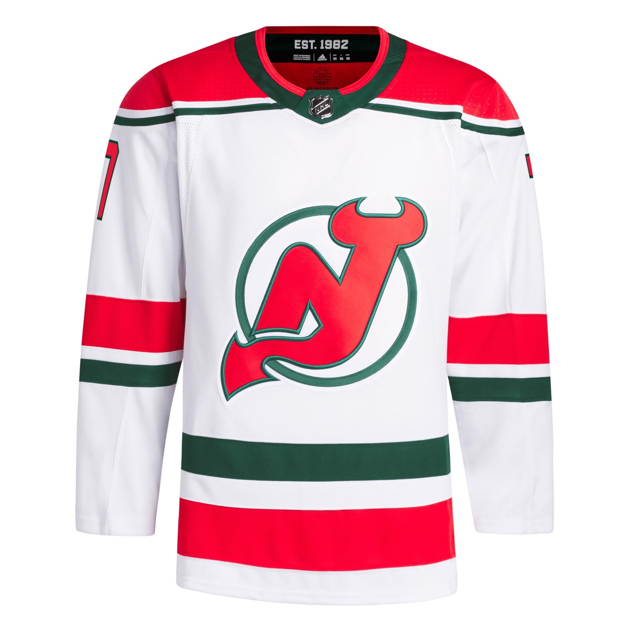 Dougie Hamilton New Jersey Devils   Primegreen    Jersey – White
