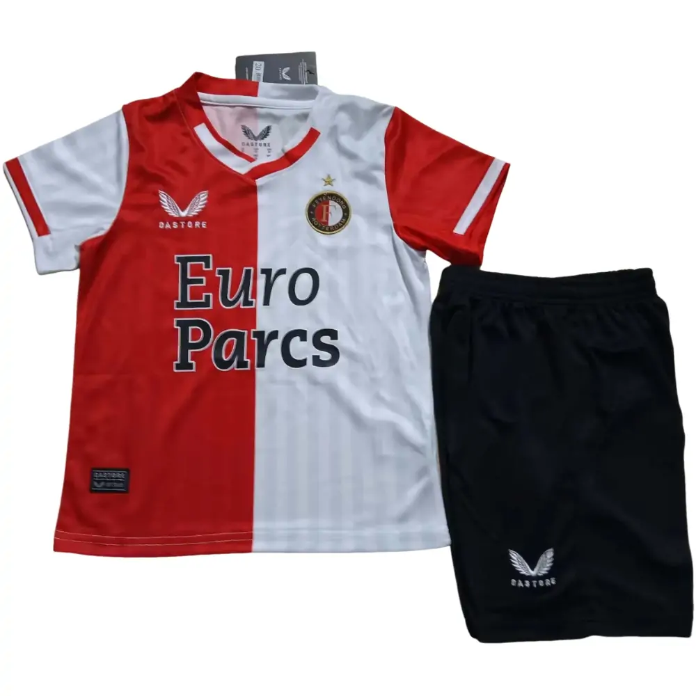 2023/2024 Feyenoord Rotterdam Home Football Shirt 1:1 Thai Quality Kids Size