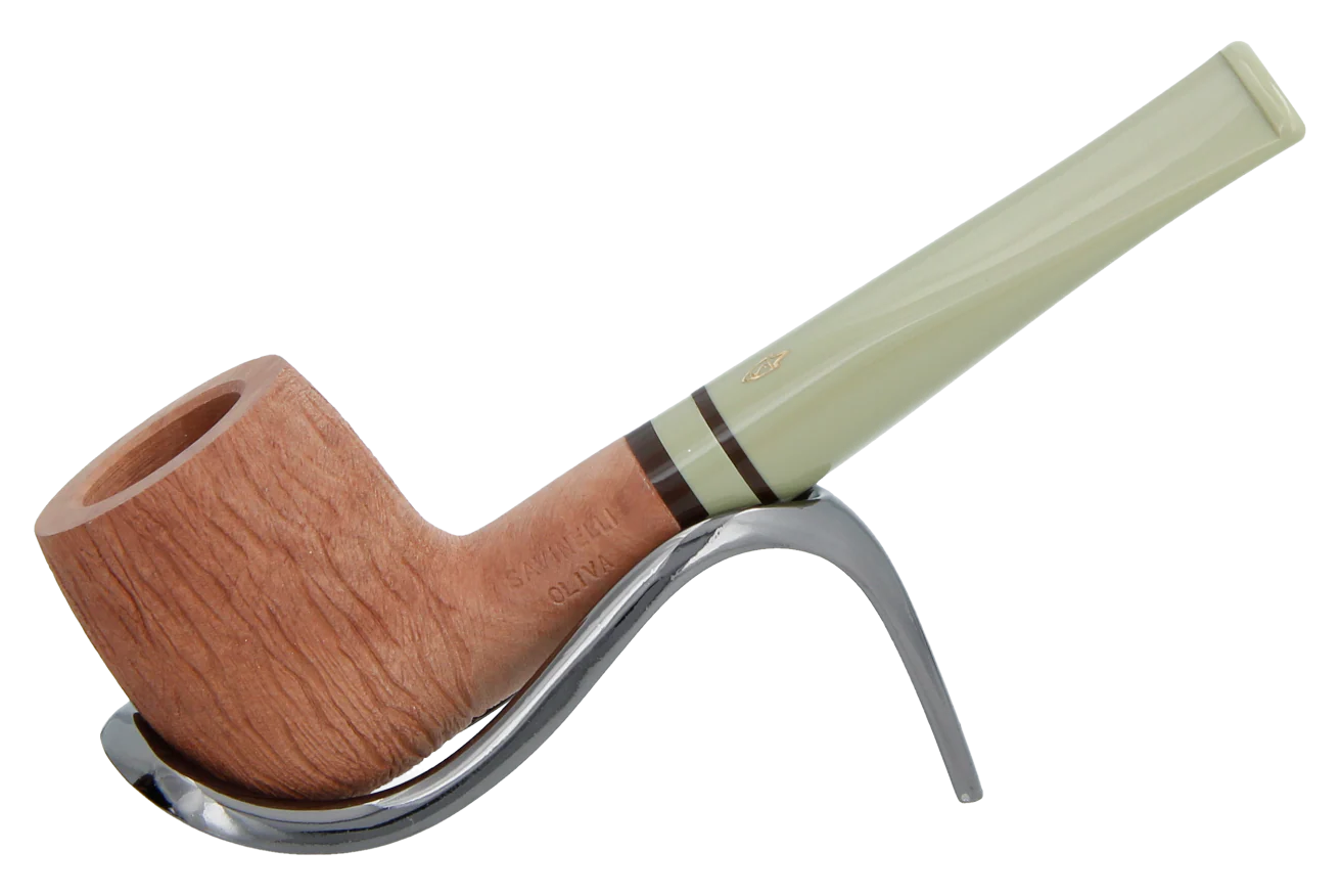 Savinelli Oliva Natural Rustic 106 - 6mm Briar Pipe