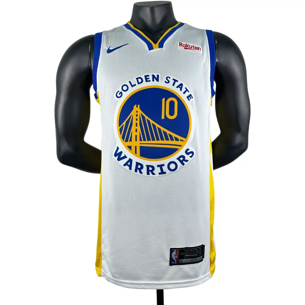 Embroidered Warriors V-neck white No. 10 Butler