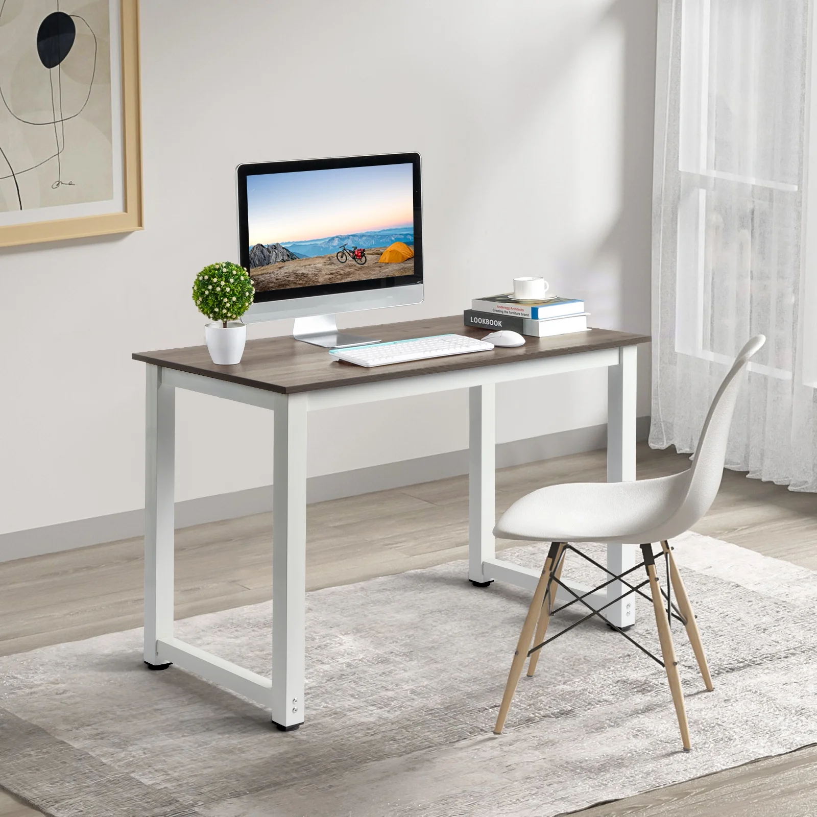 Ktaxon Wood Computer Desk PC Laptop Study Table Workstation Home Office Furniture