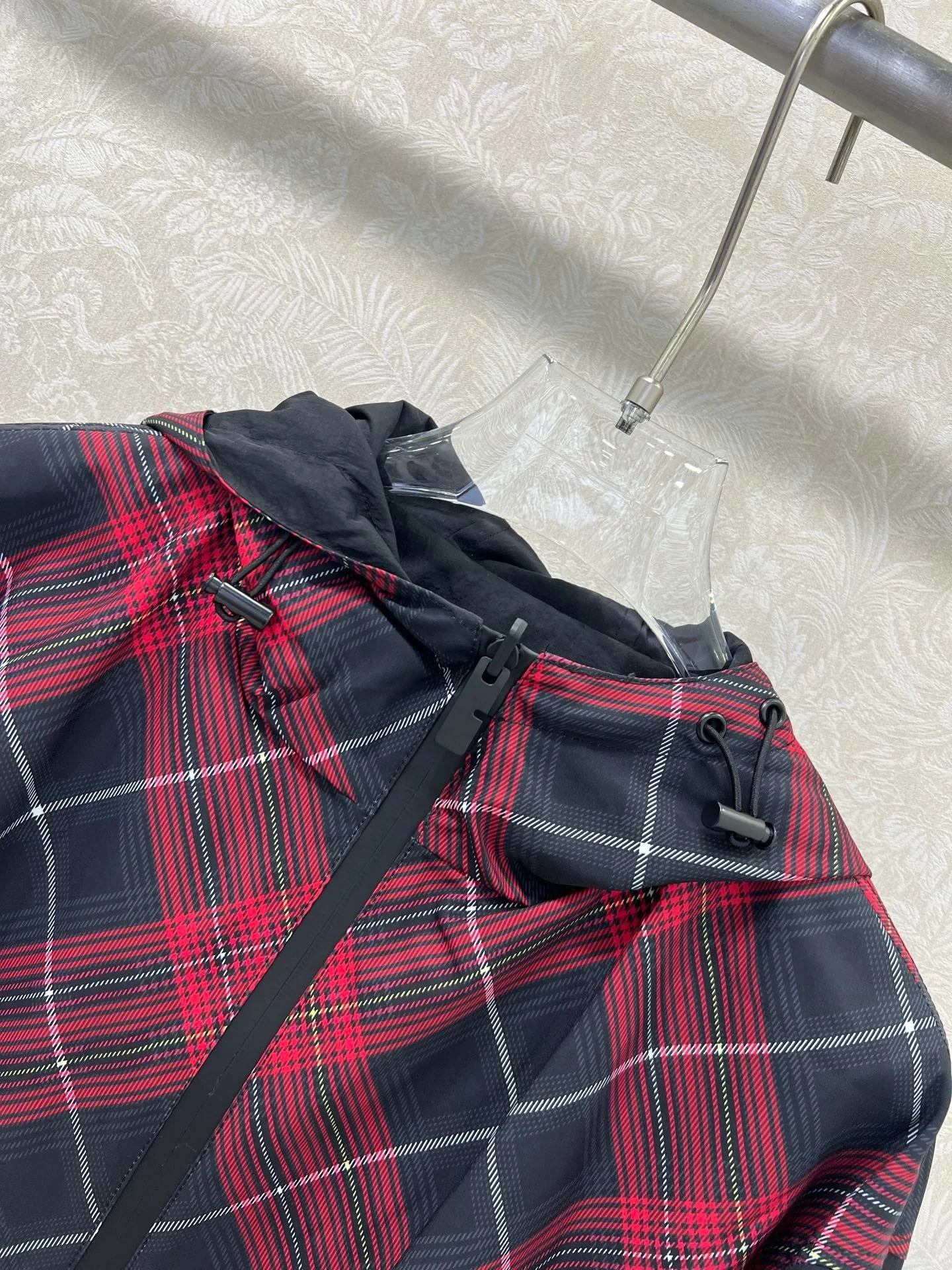 Classic Twill Check Reversible Hooded Jacket