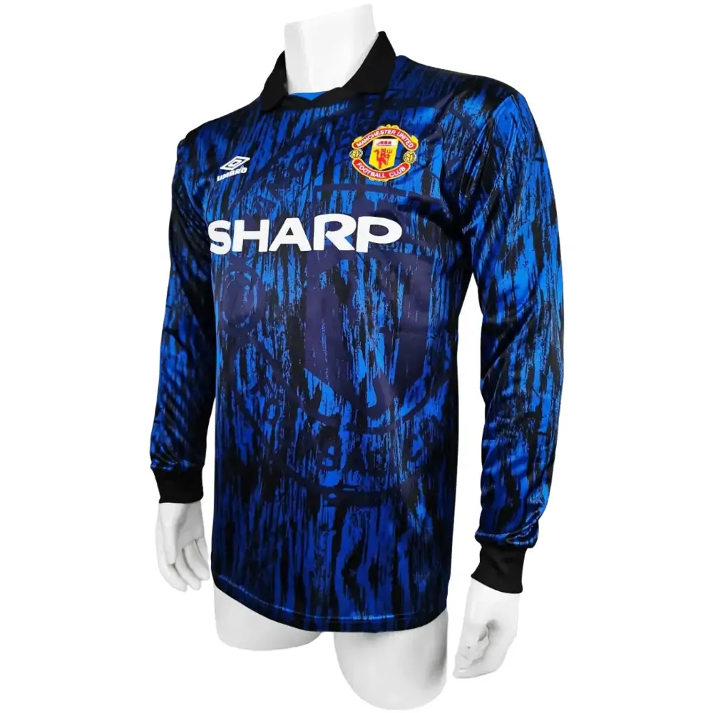 1992/1993 Manchester United Away Long Sleeve Retro Jersey - Fans Edition