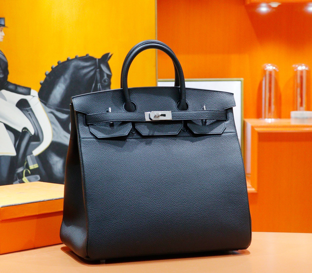 Hermes Birkin HAC 40 Black Togo Palladium Hardware