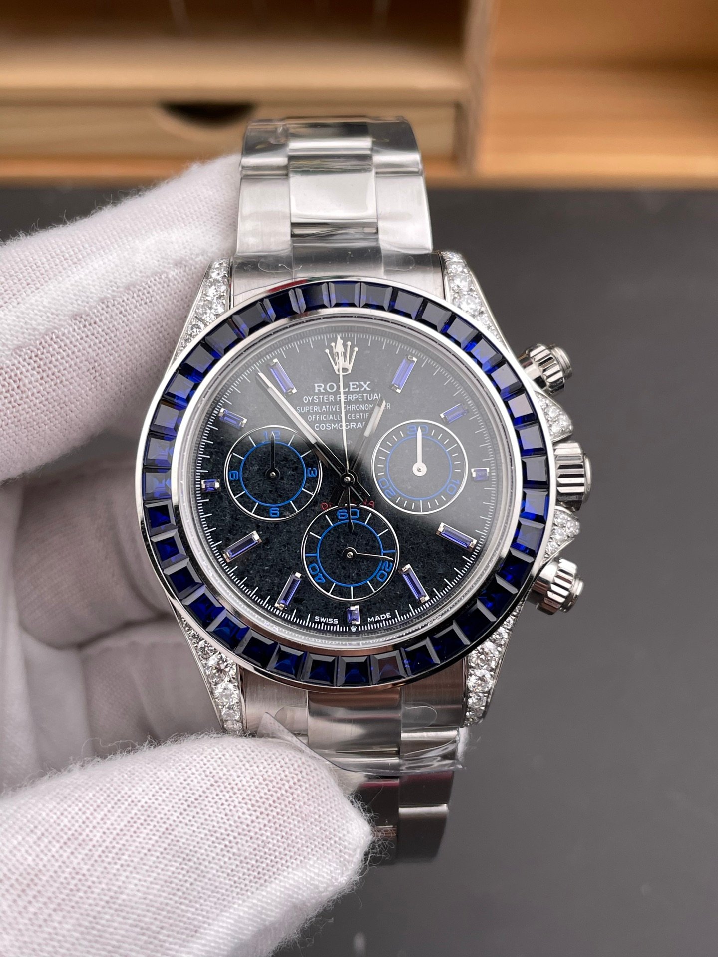 Rolex Daytona Lab-Grown Blue Diamond