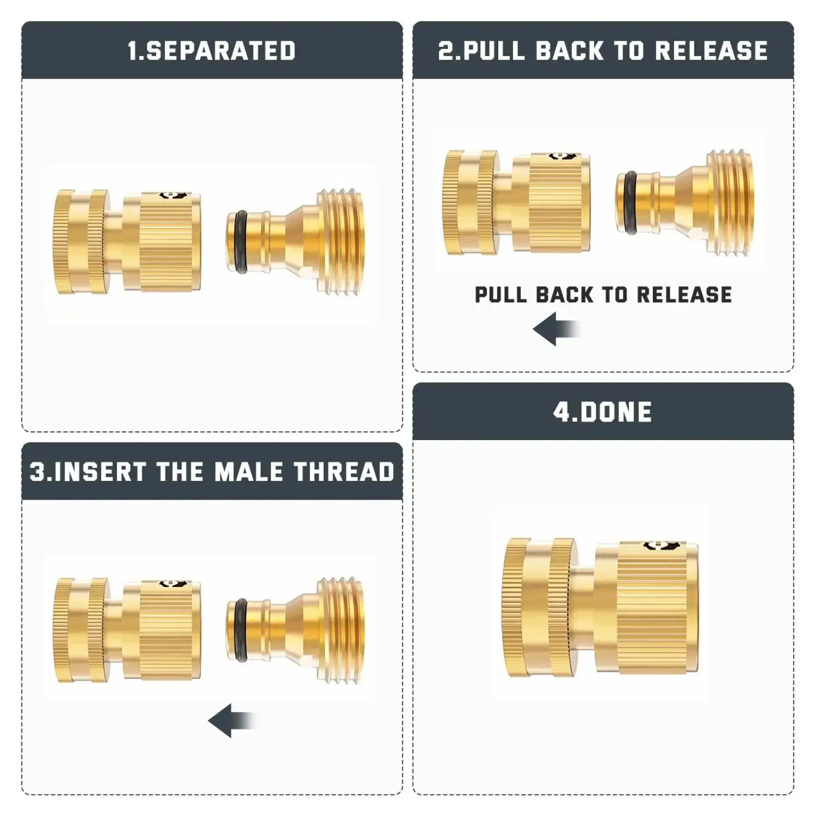 Garden Hose Quick Connector