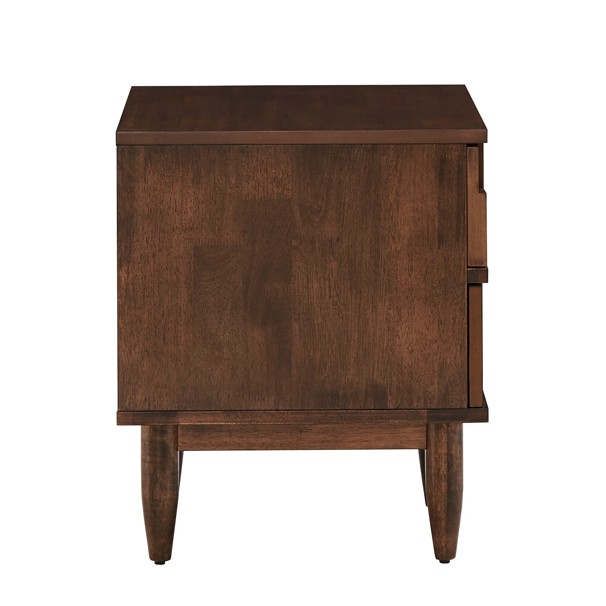 Weston Home Chasin Mid-Century Tobacco Finish 2 Drawer Nightstand