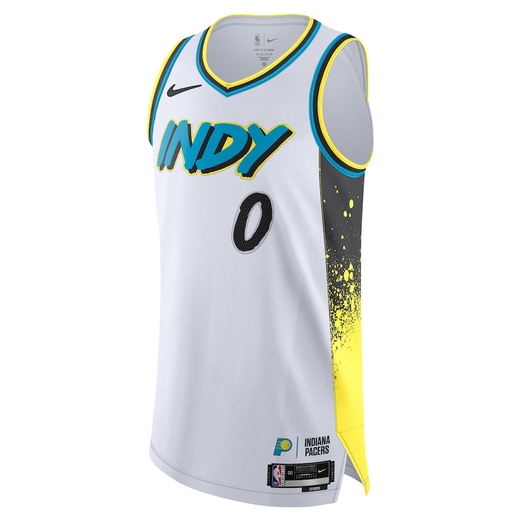 Men's Indiana Pacers Tyrese Haliburton  White 2024/25  Player Jersey - City Edition