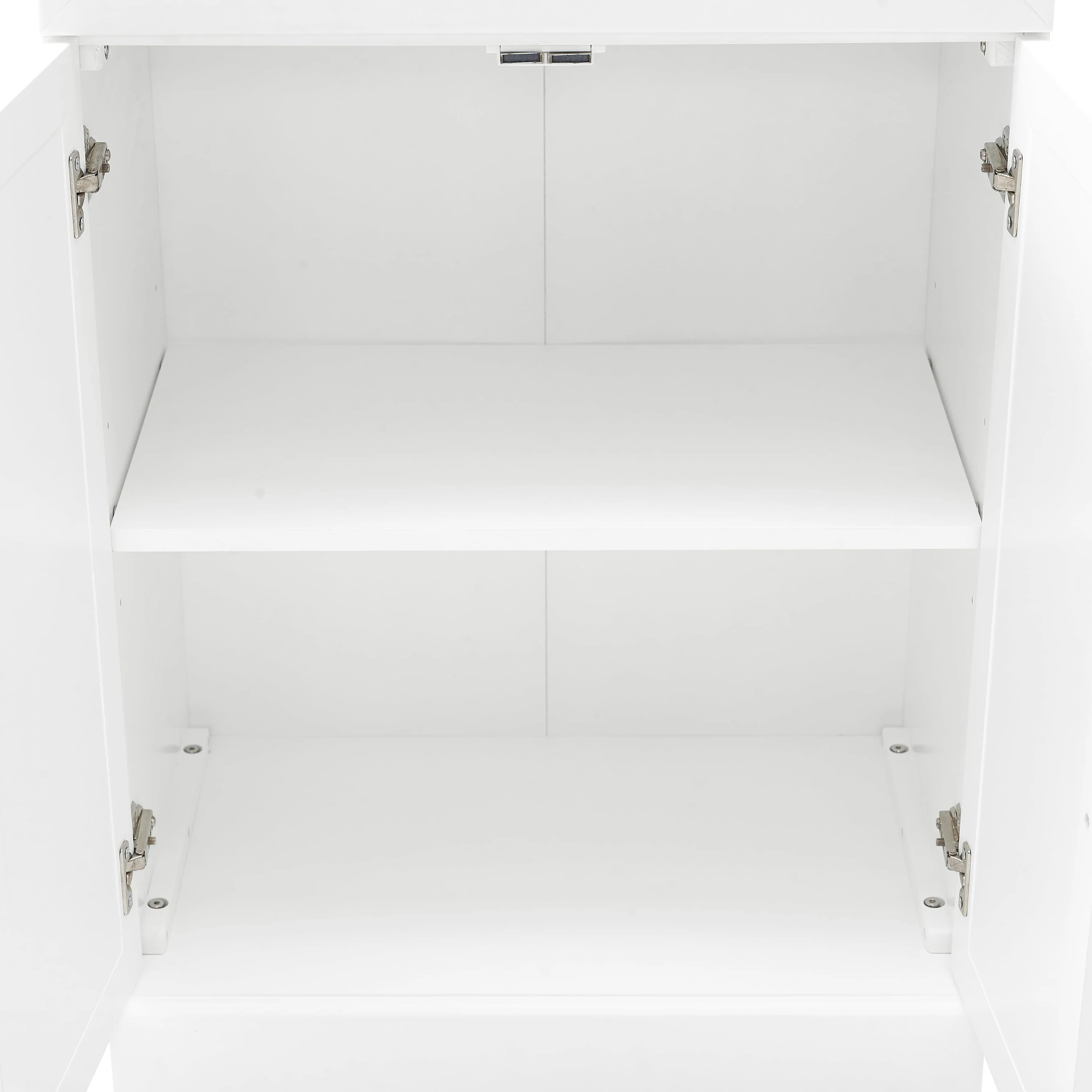 Crosley Brands Stanton 2Pc Glass Door Pantry Set White - 2 Pantries