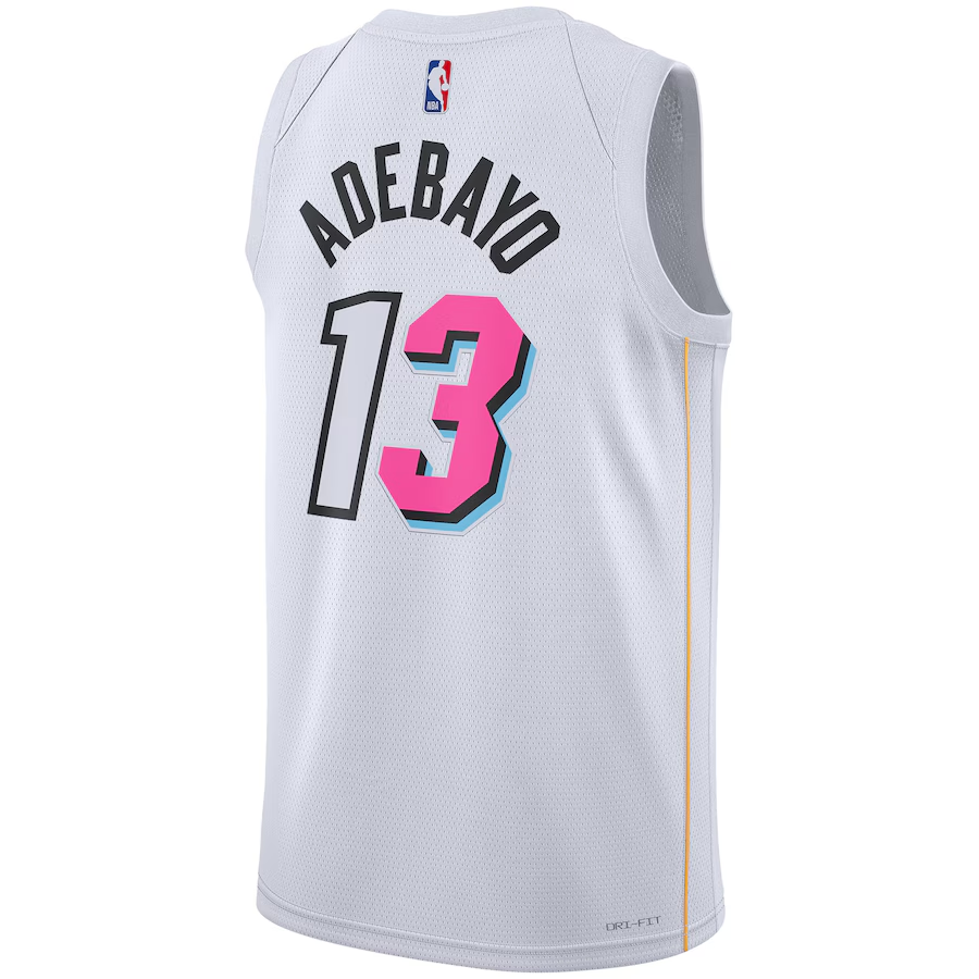 Miami Heat Bam Adebayo  White 2022/23 Swingman Jersey - City Edition