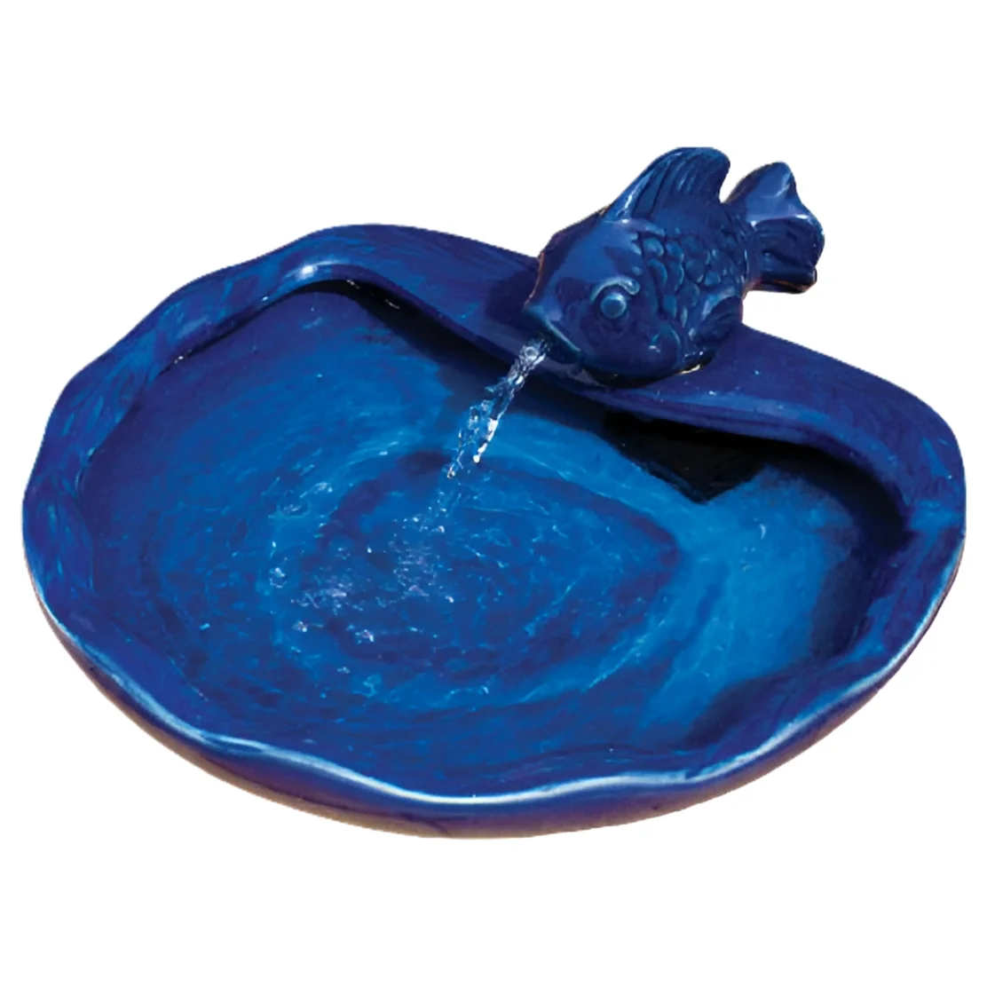 Smart Solar 21372R01 Solar Powered Koi Fountain Bowl with Pump and Filter, Blue