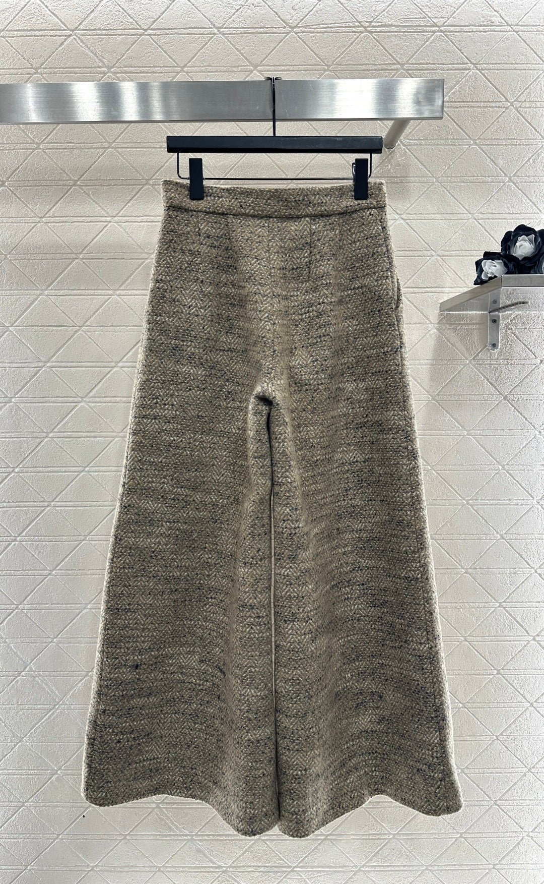 26SS NEW Tweed wide-leg trousers