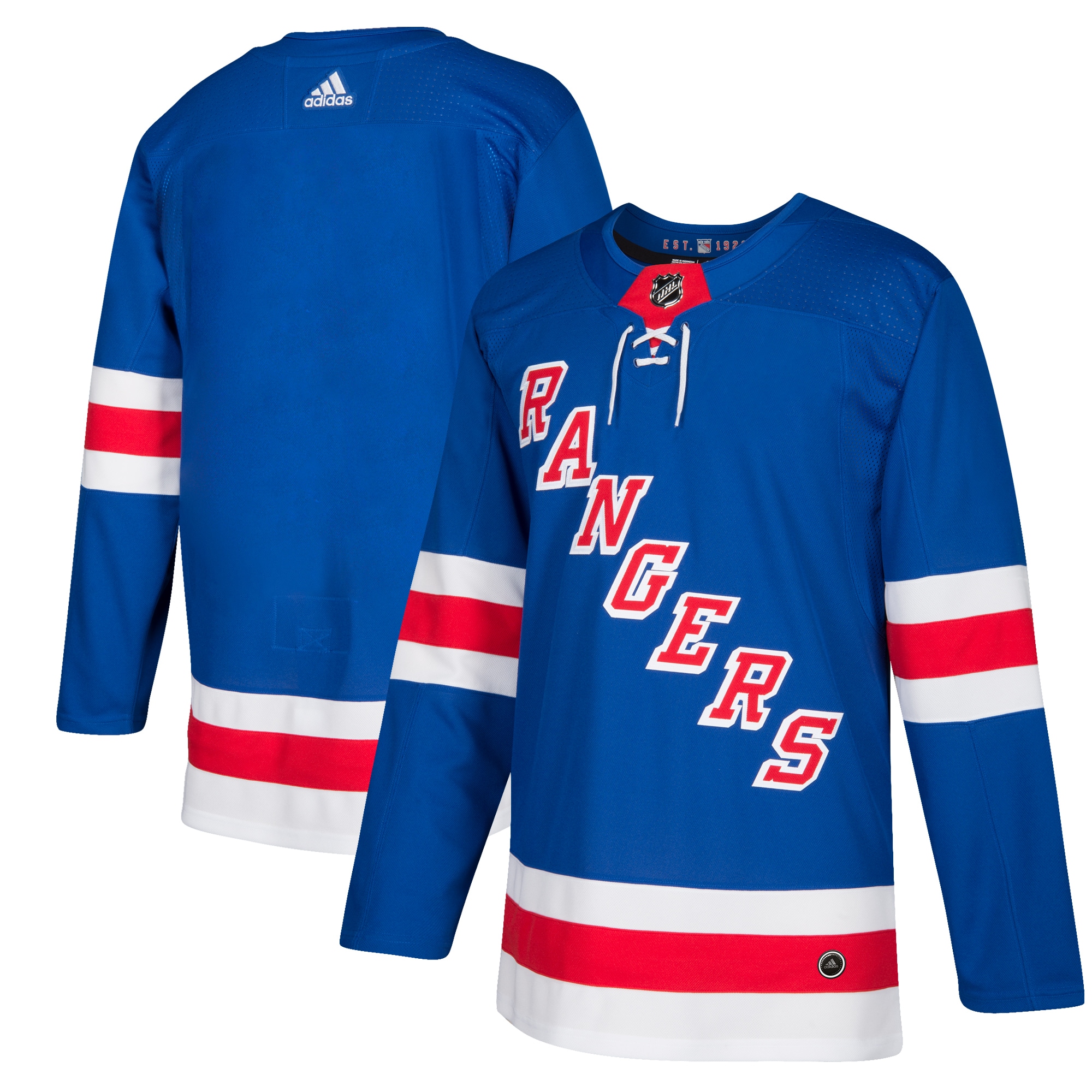 New York Rangers  Home  Blank Jersey – Royal