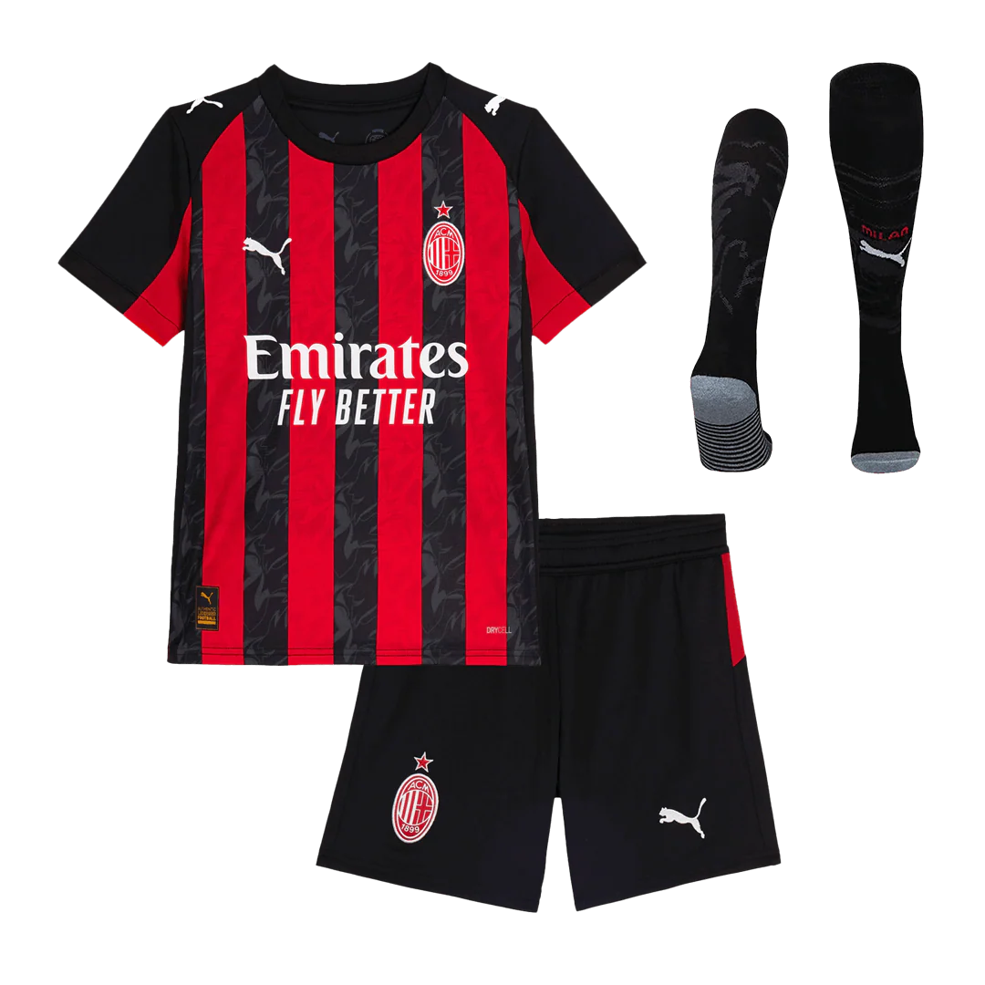 AC Milan Kid's Home Full Kit - Jersey+shorts+Socks 2025/26