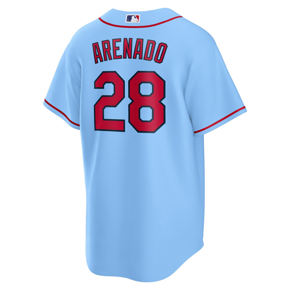Men's St. Louis Cardinals Nolan Arenado Alternate Official Player Jersey - Light Blue
