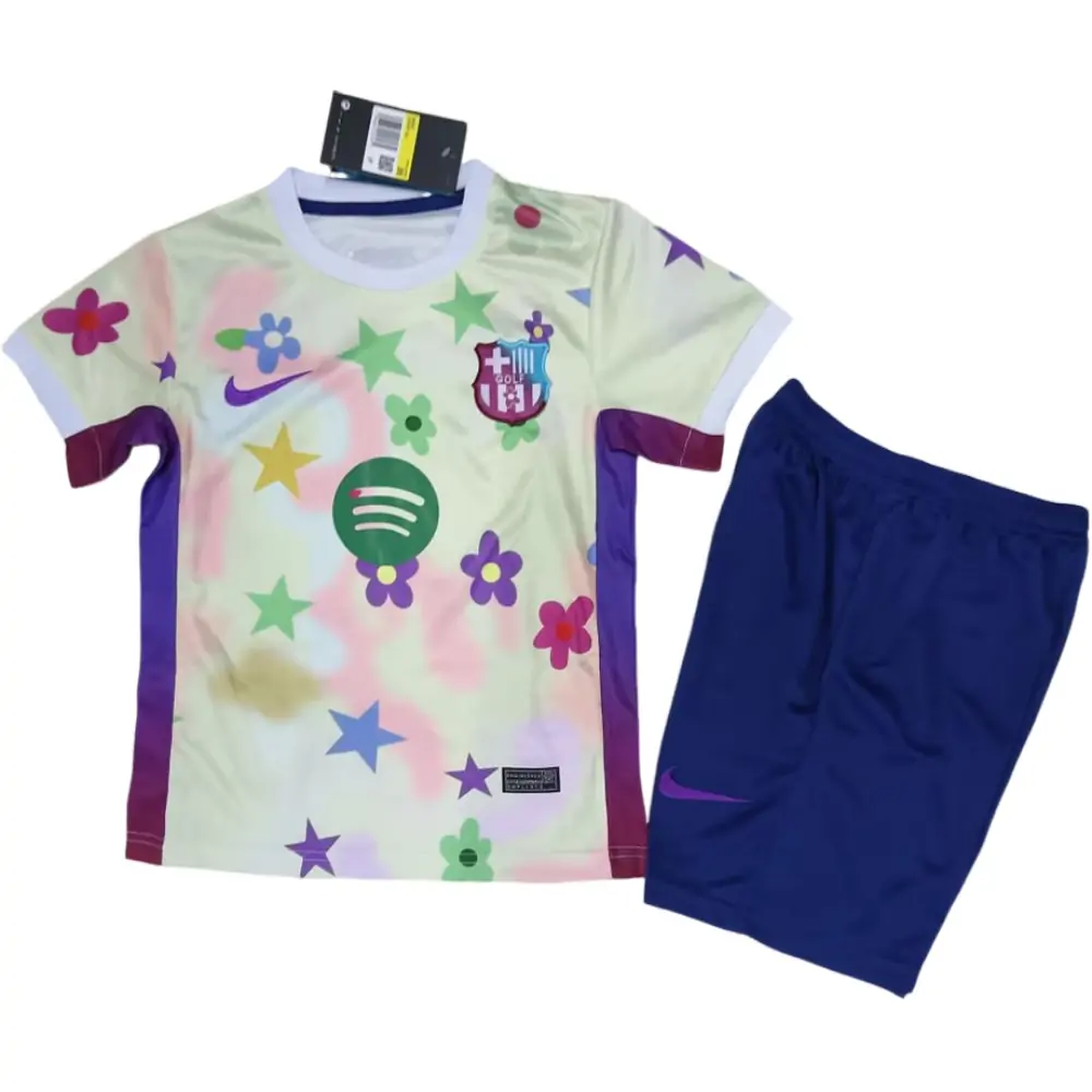25-26 Barcelona Special Edition Patterned Jersey - Kids Set