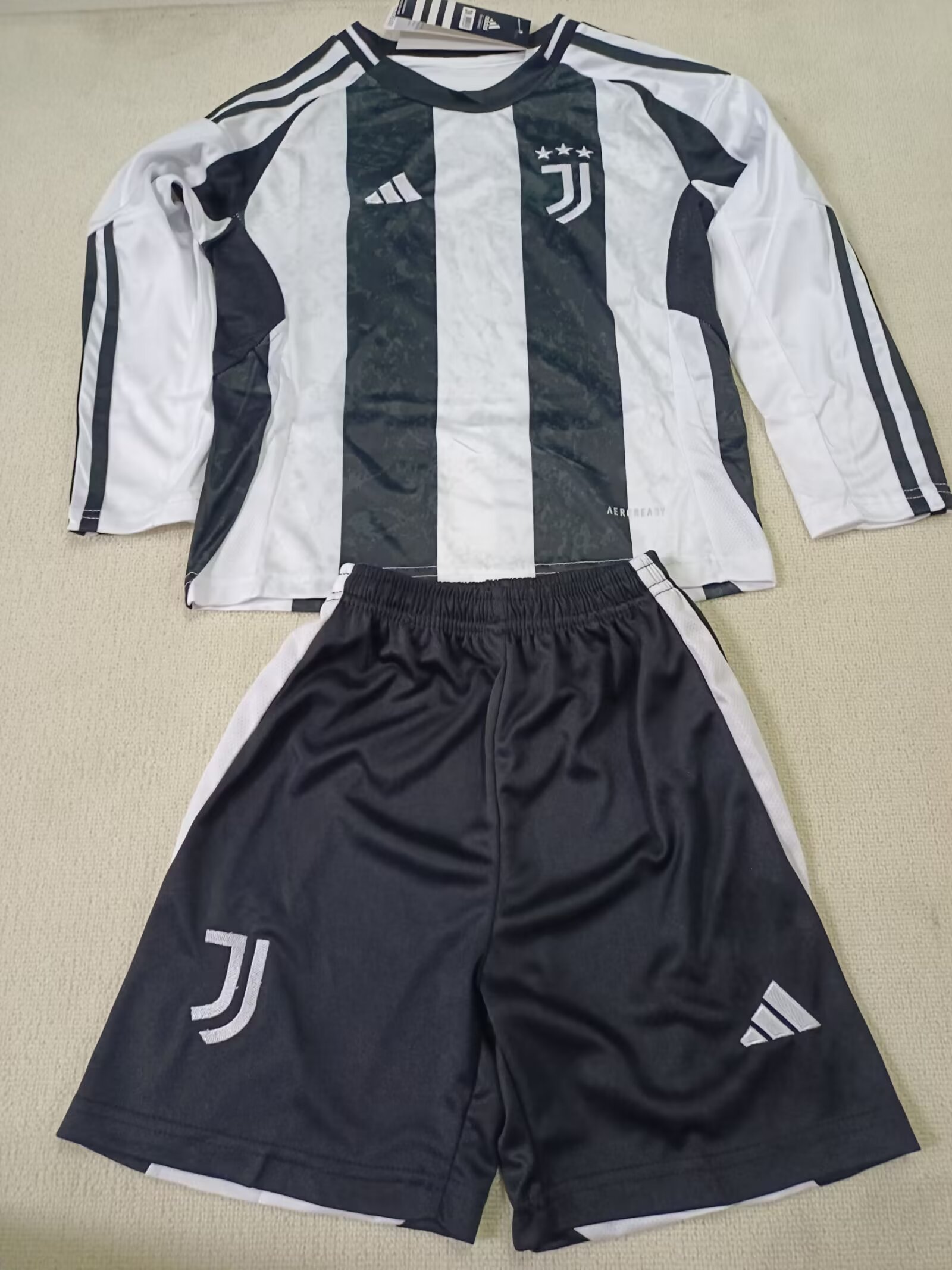 2024/25 Juventus Home Long Sleeve - Kids Kit
