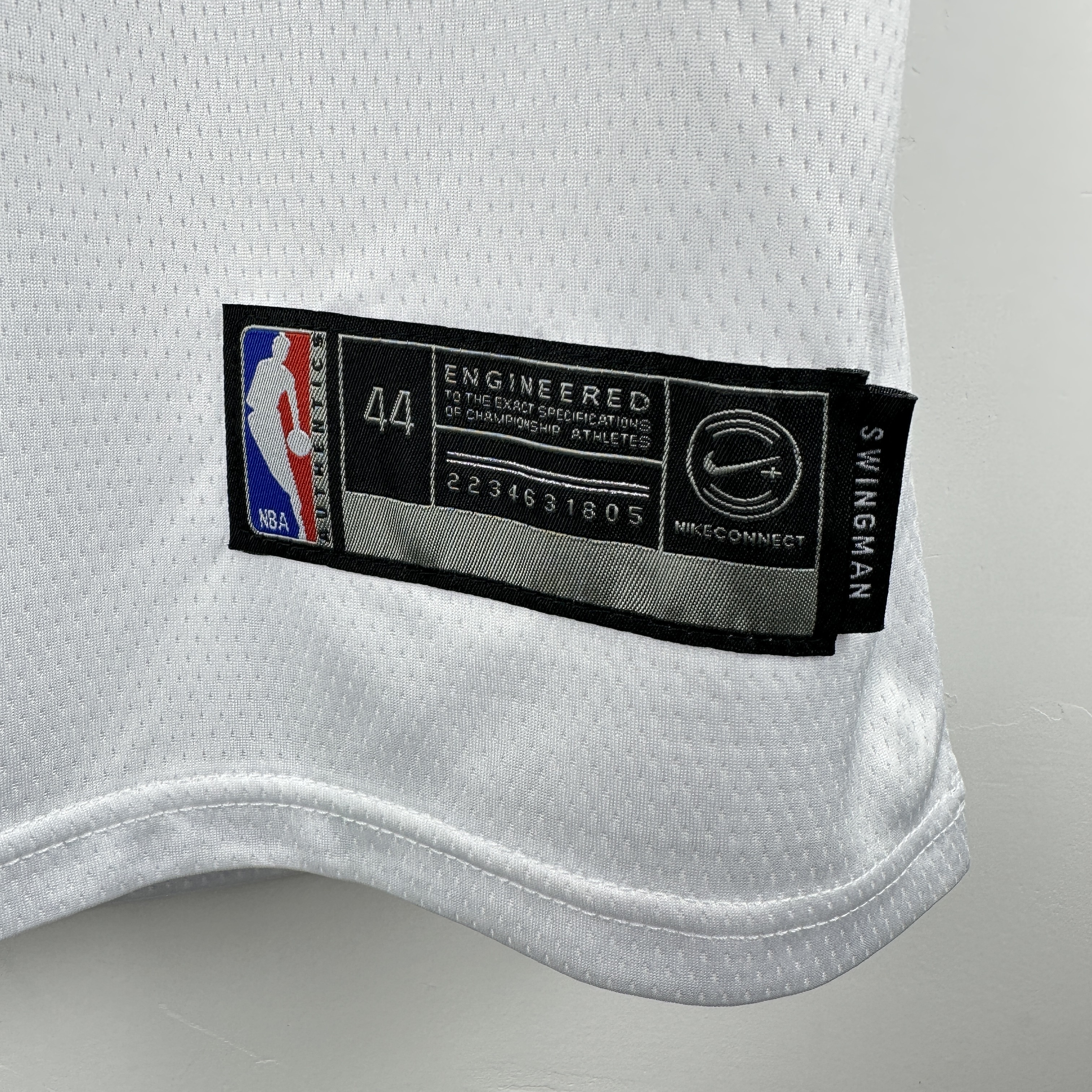 Embroidered Celtics White No. 0 Tatum