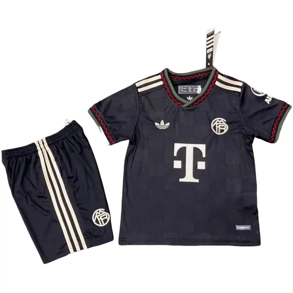 2025-2026 Bayern Munich Second Away Black Field - Children's Jersey