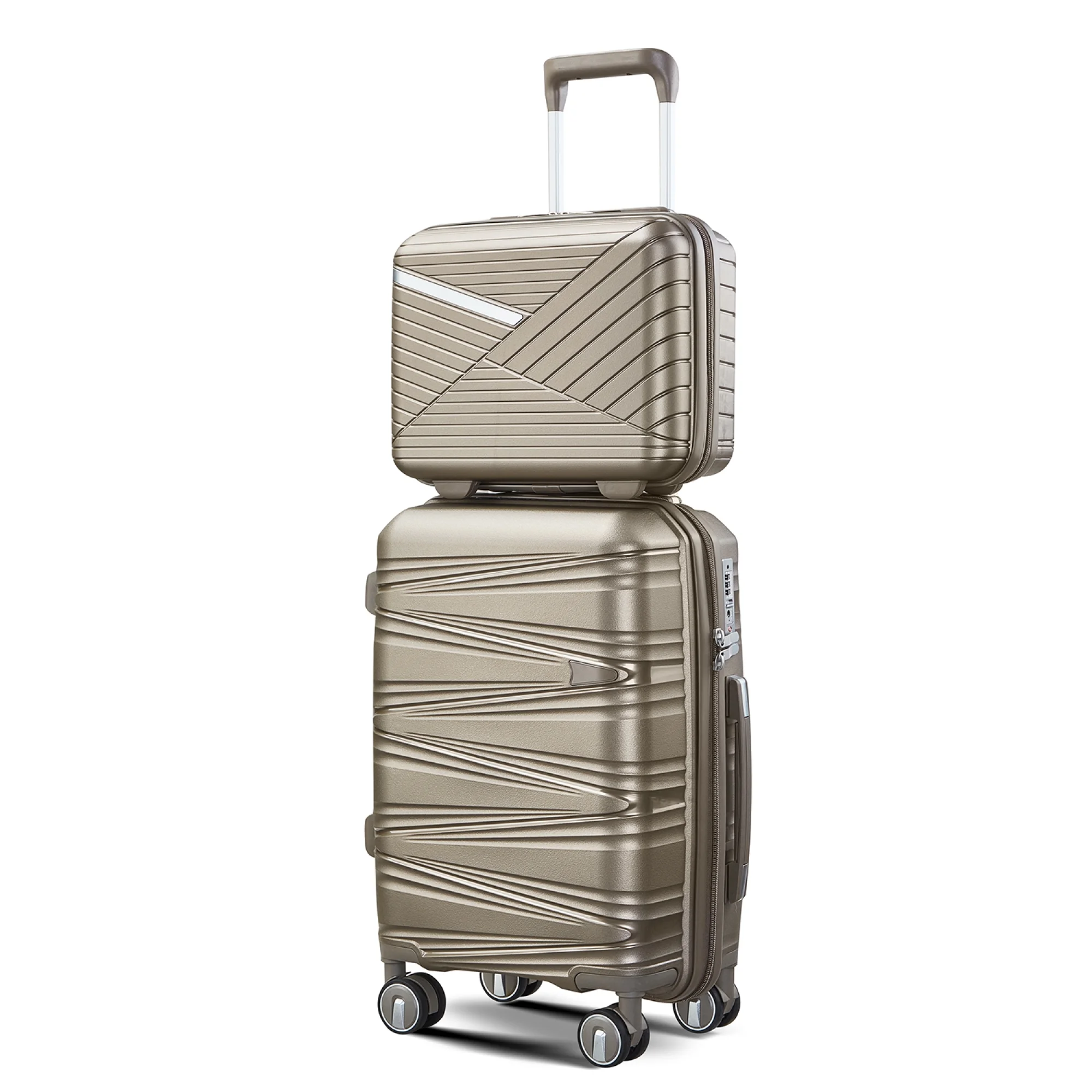 Luggage 4 Piece Sets(14/20/24/28), Hard Shell Lightweight TSA Lock Carry on Expandable Suitcase with Spinner Wheels