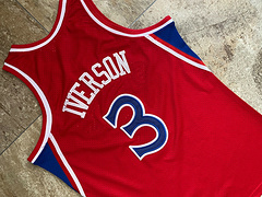 Iverson Philadelphia 76ers 3 Red MN