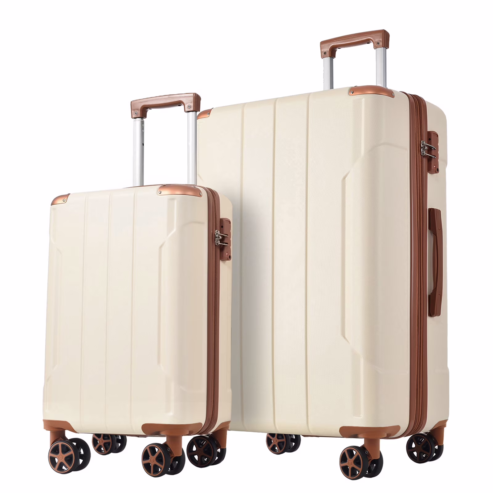 EUROCO 3 Piece Luggage Set, Expandable Hardshell Suitcase with TSA Lock and Double Spinner Wheels,ABS Lightweight Durable Travel luggage Set(20