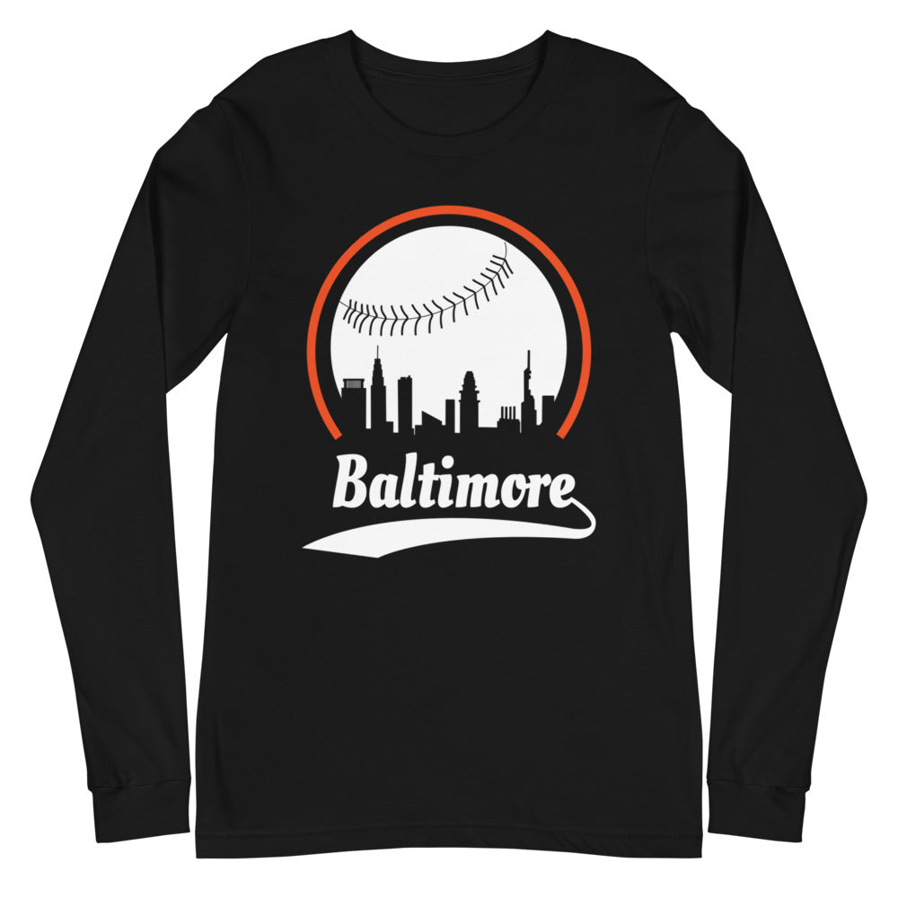 Unisex Baltimore Orioles Baseball Long Sleeve Tee Shirt