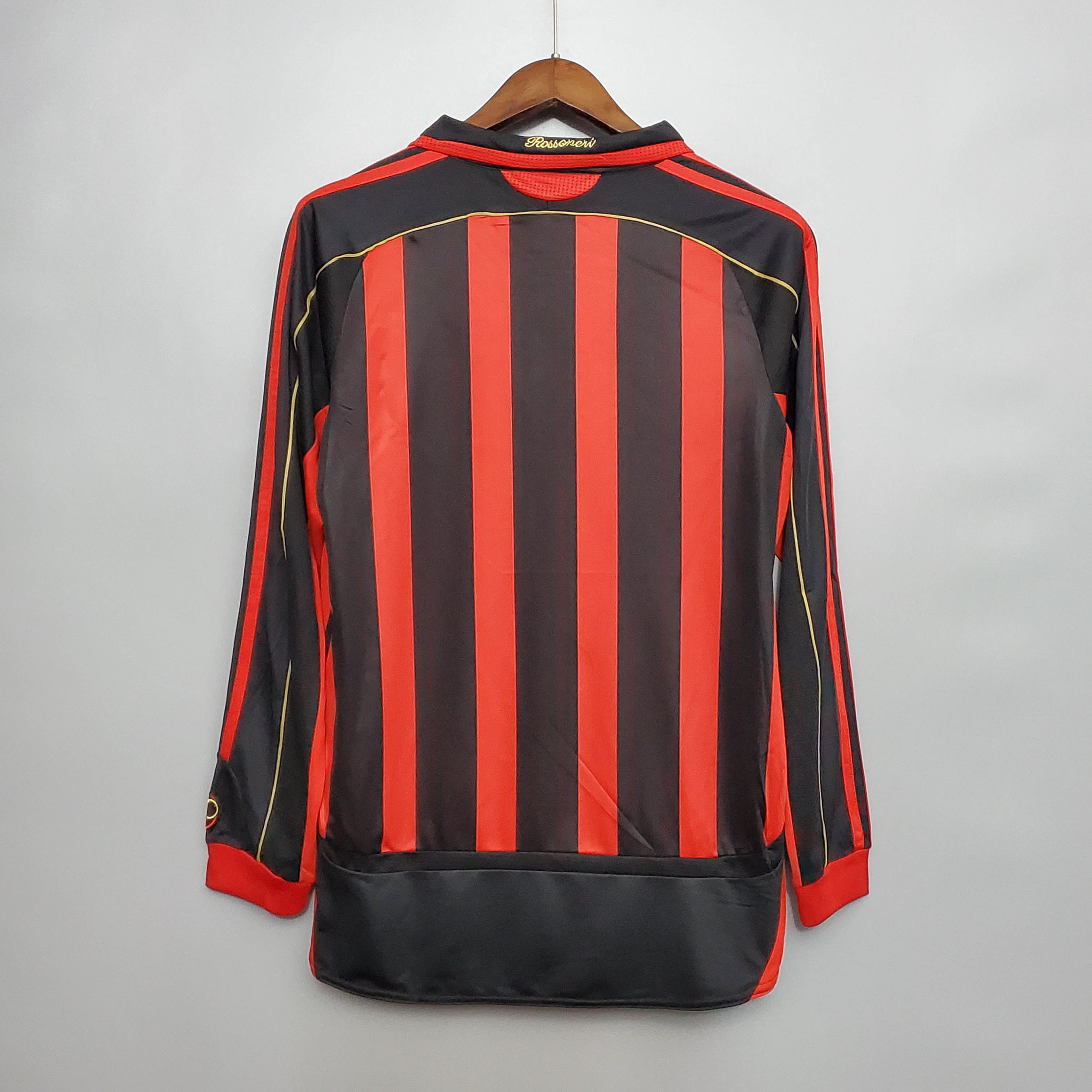 2006/2007 Retro Long Sleeve AC Milan Home Football Shirt 1:1 Thai Quality - Fans Edition