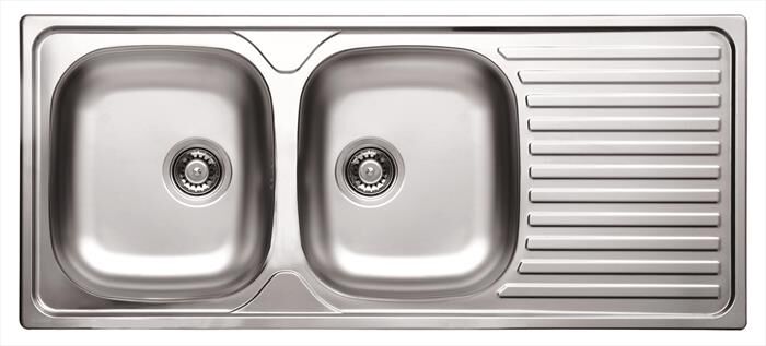 GLEM GAS - Lavello lineare GL216IXS 2 vasche-Inox