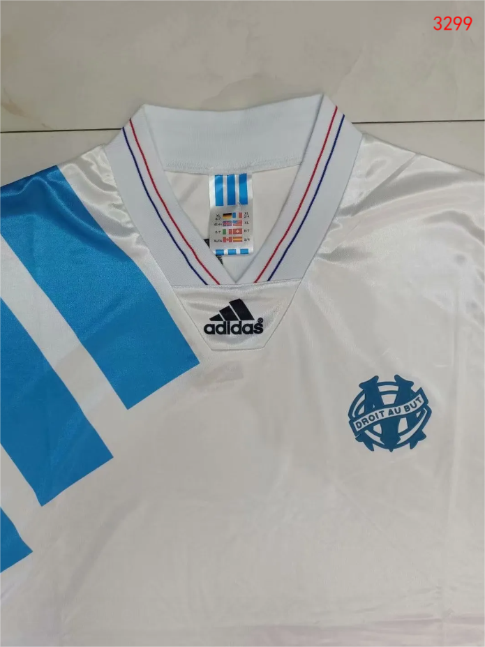 1992/93 Marseille home retro jersey - Fans Edition