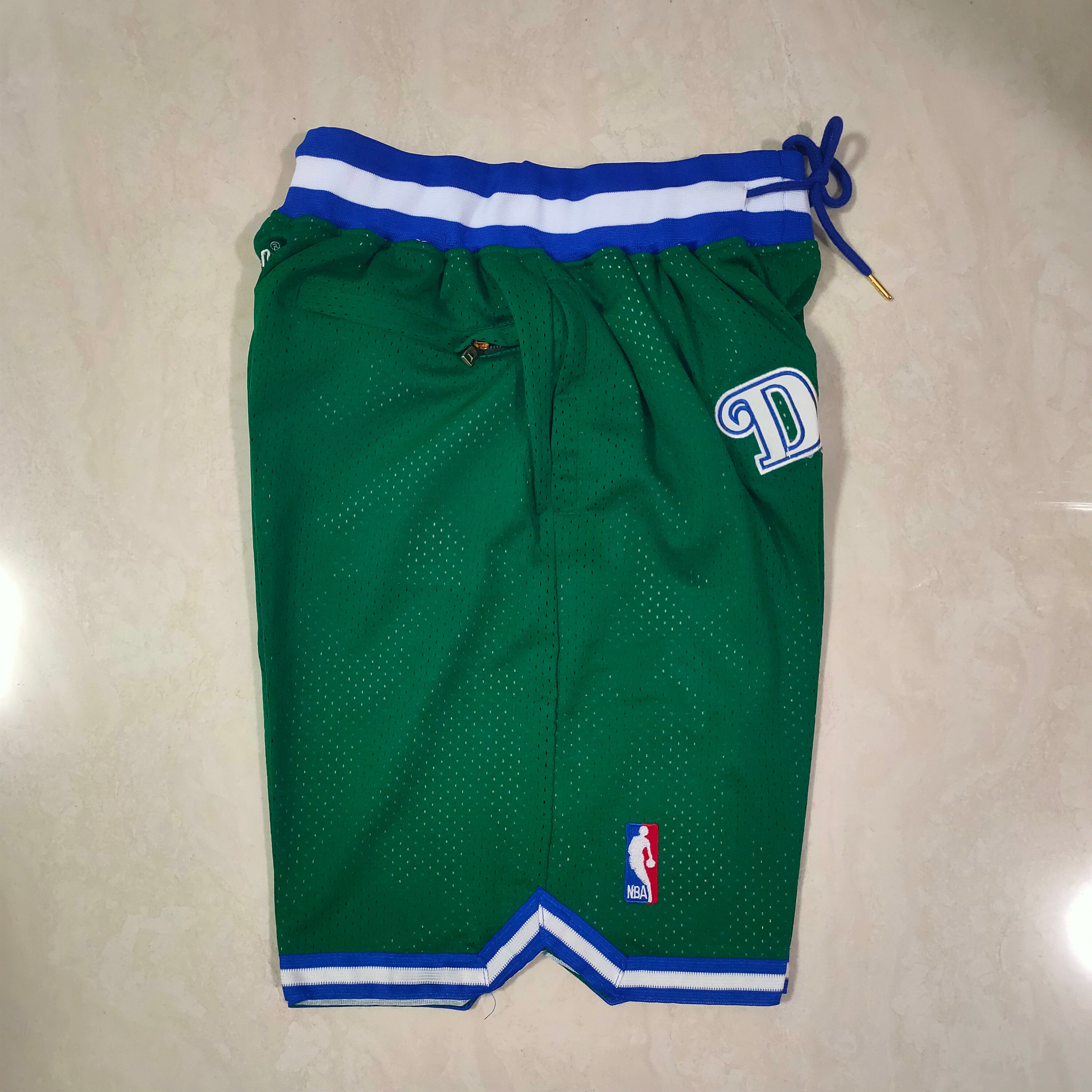 Dallas Mavericks Green Juston Retro Shorts