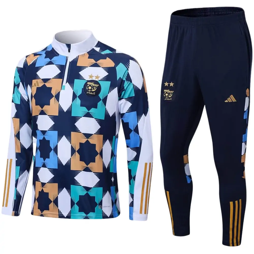 2022 Algeria National Team Half-Pull Training Suit Color Shirt Set