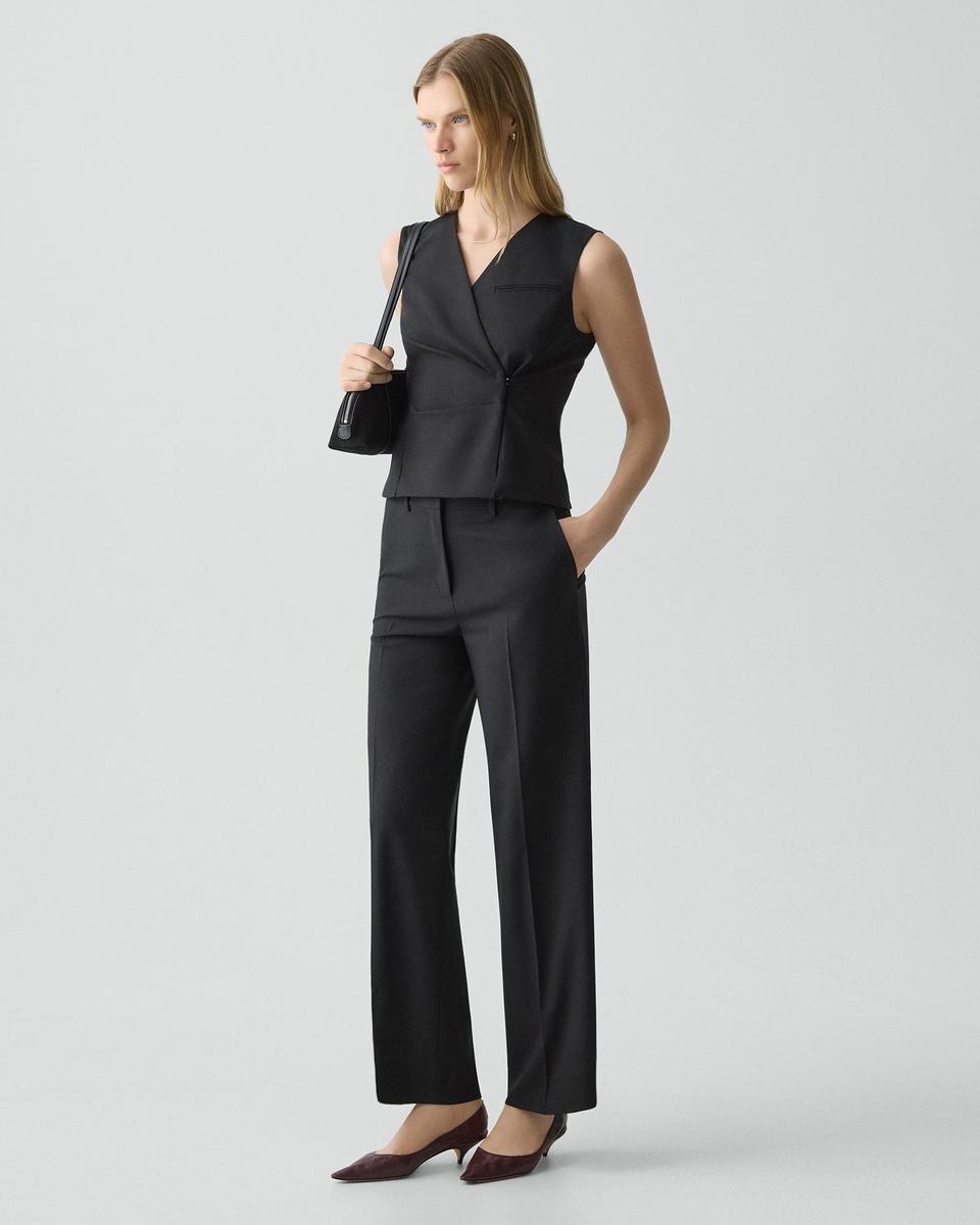 Classic Straight Pant in Good Wool
