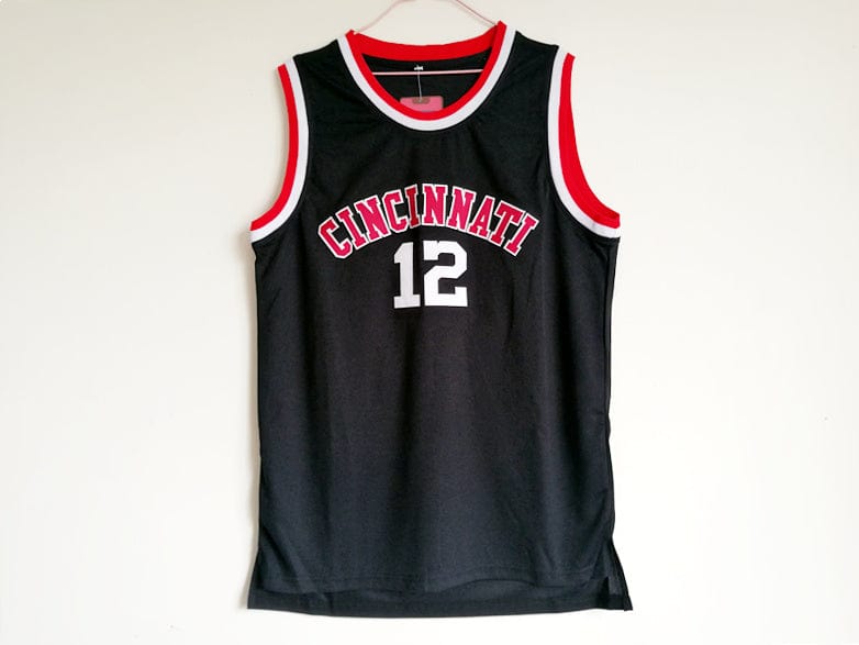 NCAA University of Cincinnati No. 12 Oscar Robertson Black Embroidered College Jersey