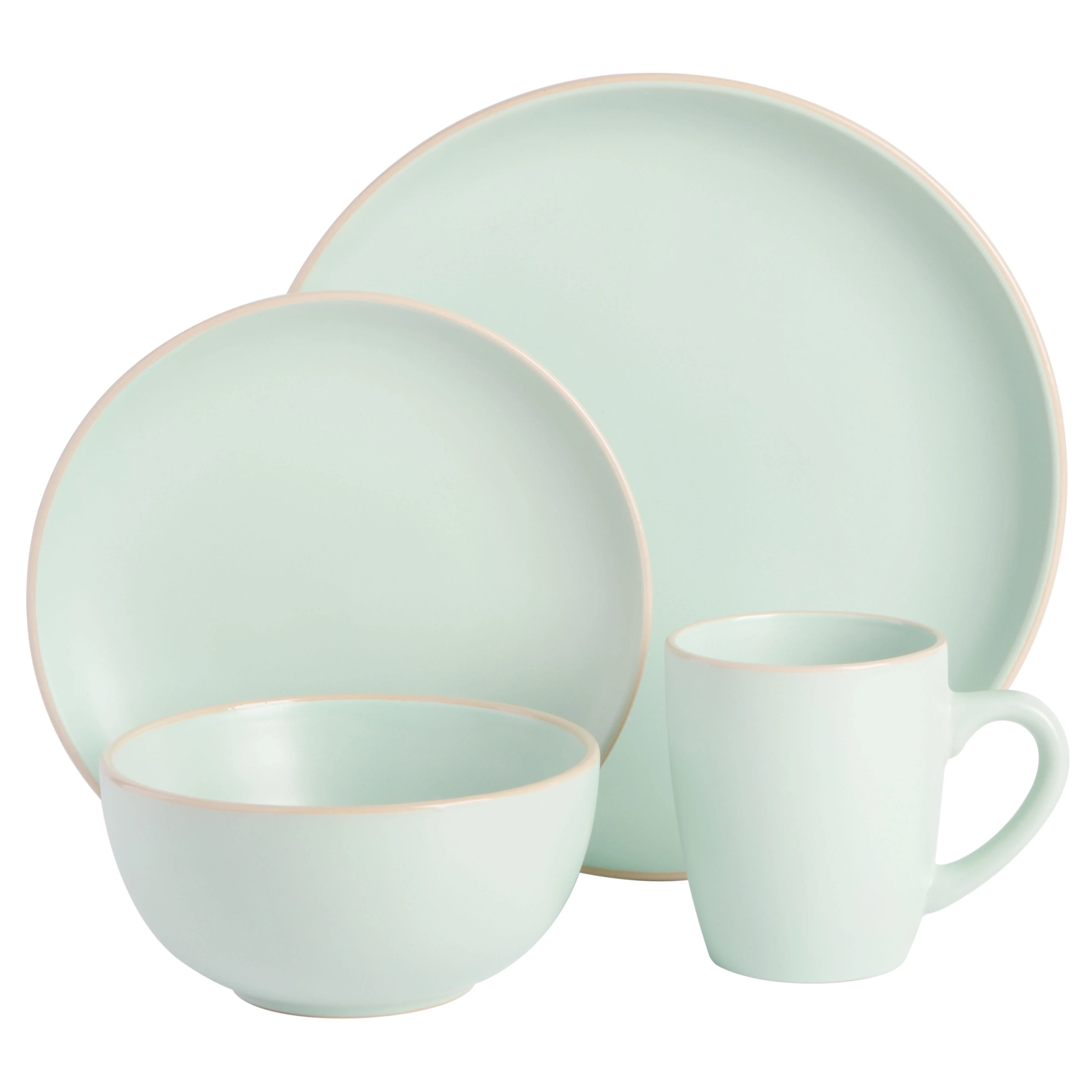 Gibson Home Rockaway 32 Piece Dinnerware Set - Gray