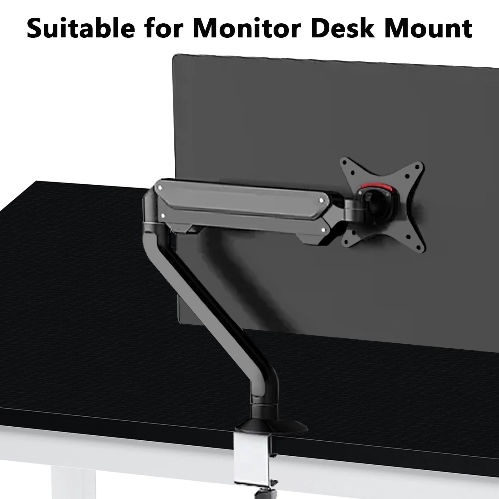 Hoffree 43 inch Computer Desk Home Writing Desk Office Furniture Computer Table Study Writing Table Workstation Modern Simple PC Desk for Small Spaces Home Office, Black