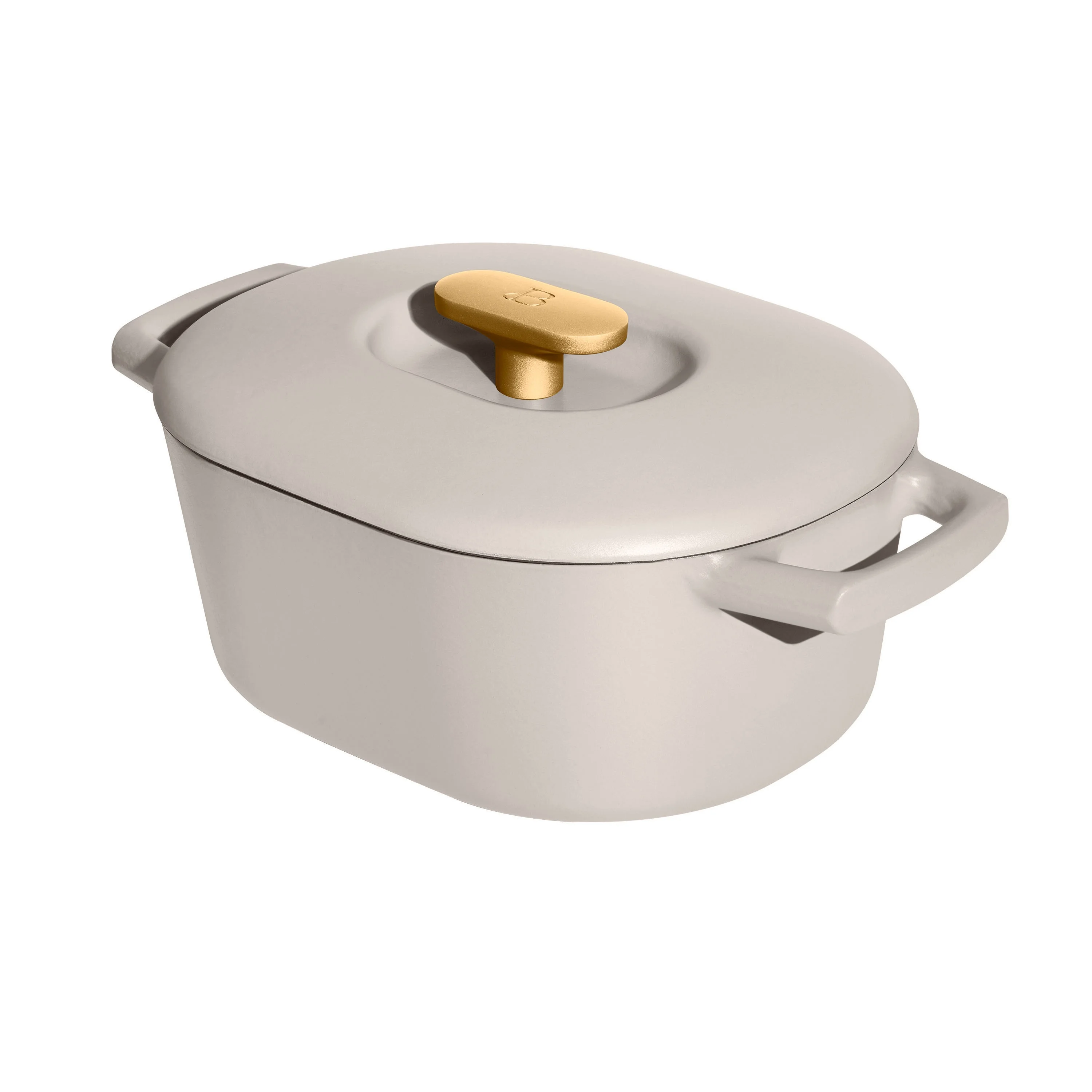 Beautiful 6 Quart Enamel Dutch Oven, Black Sesame by Drew Barrymore