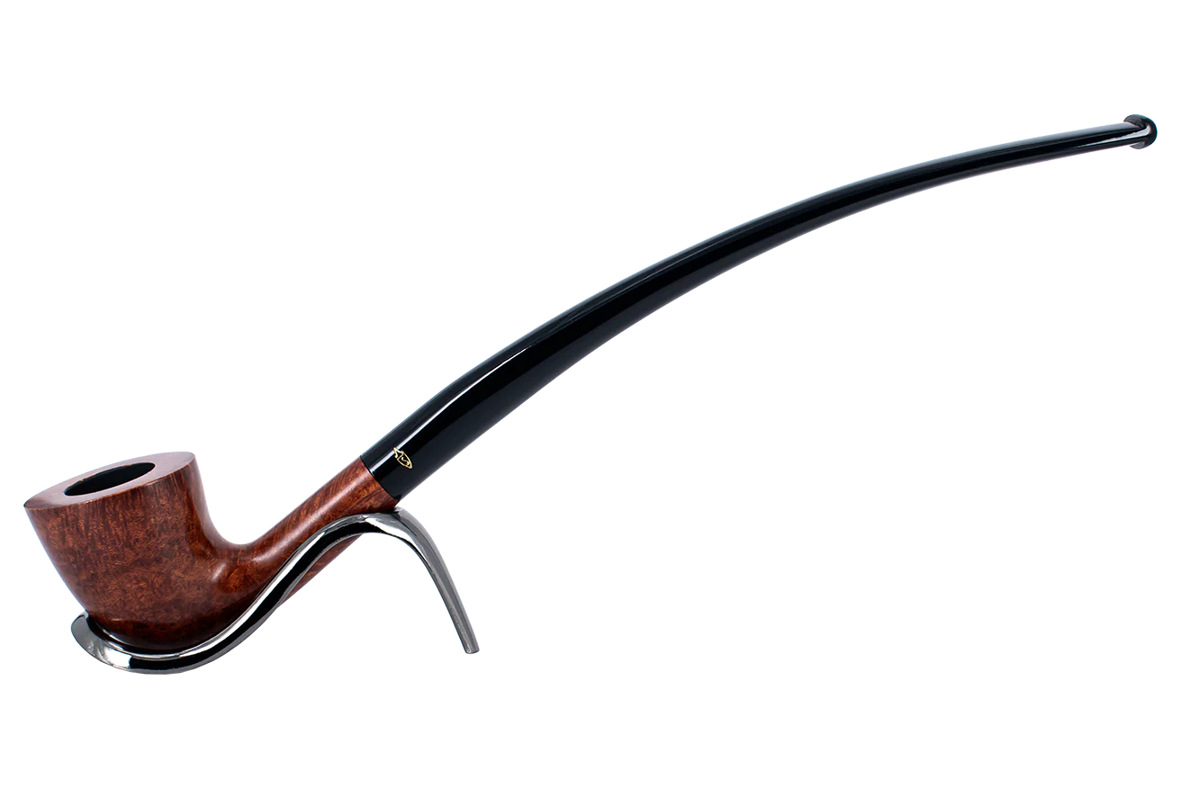 Savinelli Brown Smooth Churchwarden Briar Pipe - 921 No Filter