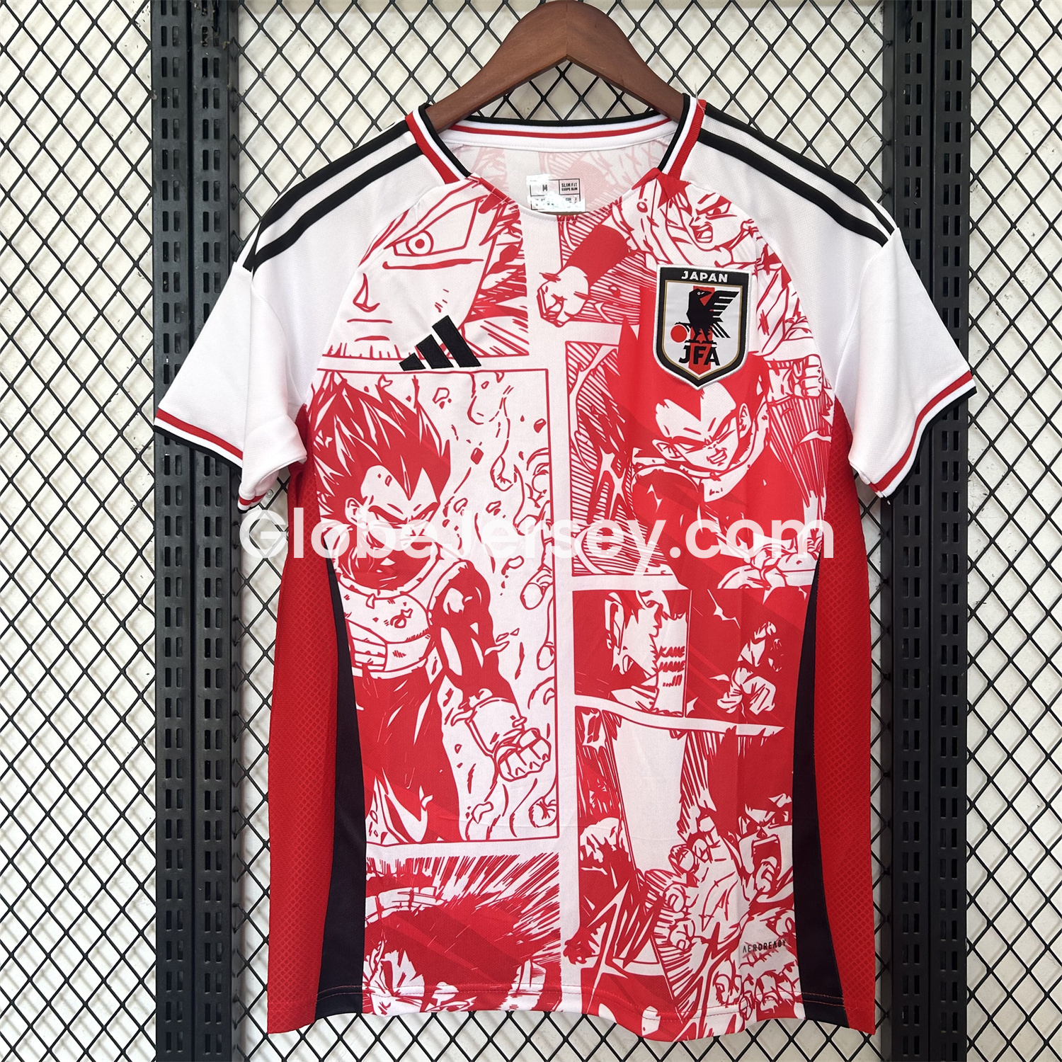 Japan 25-26 Red Vegeta Comic Slice Special Edition Jersey - Fans Version